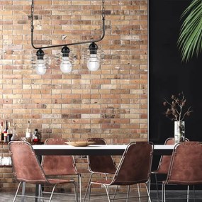 Csillár láncon MORGAN 3xE27/60W/230V fekete/króm