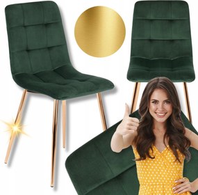 Kárpitozott Velúr Konyhai Szék Étkező Nappali Zöld York