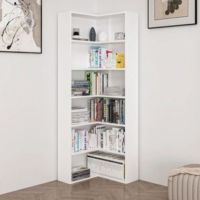 Adel könyvespolc, fehér, 60×60 cm – TR506MNR1544