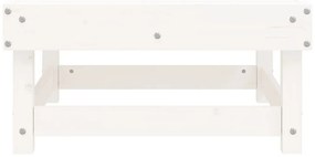 Fehér tömör fenyőfa kerti lábzsámoly