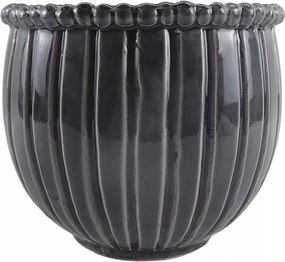 Virágtartó Fedél 21cm skandináv kő szürke virágcserép virágtartó