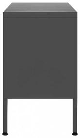 antracitszürke acél TV-szekrény 105 x 35 x 50 cm