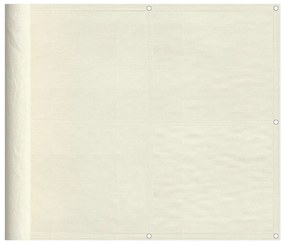 krémszínű 100% oxford poliészter erkélyparaván 90 x 1000 cm