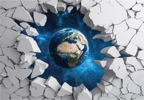 Gyerek Fotótapéta 3D Föld Kozmosz Gyerekszoba 200x140