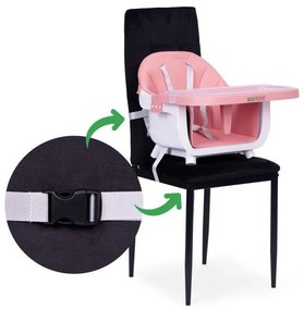 Gyerek etetőszék 2 az 1-ben rózsaszín
