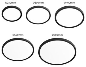 LED mennyezeti lámpa MAQ LED/24W/230V 3000/4000/6500K IP40 fekete