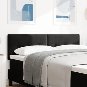 Fejtámla Gombos Tűzött Fekete 140 cm Bársonyos