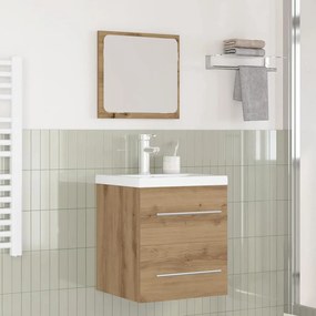 Fürdőszoba bútor szett 2 pcs Musta tammi 41 x 38.5 x 48 cm