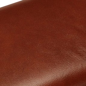 barna valódi bőr és tömör mangófa tornapad 38 cm