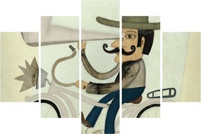 Csillagász kerékpáron (150x105 cm)