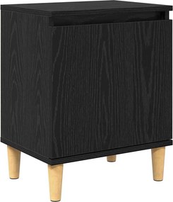 vidaXL Éjjeliszekrény Fekete tölgy 40 x 30 x 50 cm Faanyag