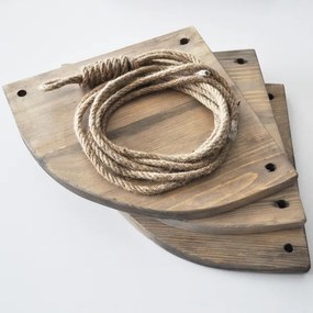 Függő sarki polc 90x25 cm barna