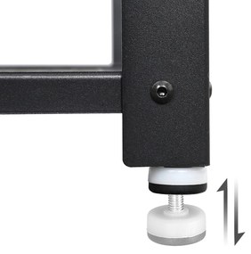 Cipőpad, cipőtartó 2 polccal, rusztikus barna és fekete