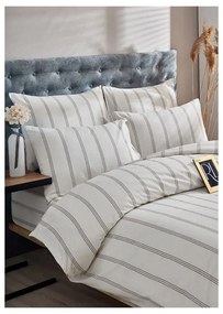 Krémszínű kétszemélyes hosszabbított pamut ágyneműhuzat 200x220 cm – Mila Home