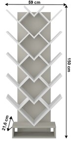 Regál Grisel (szürke + fehér). 1028897