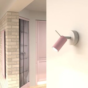 Fali spotlámpa PRESTON 1xGU10/40W/230V rózsaszín