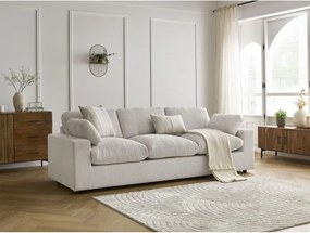 Bézs kordbársony kanapé 250 cm Belair – Bobochic Paris