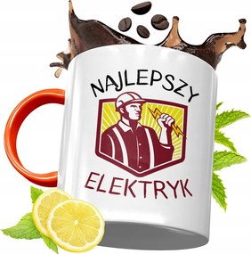 Narancssárga Bögre Villanyszerelőnek Tökéletes Ajándék fényképes nyomtatással