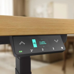 Elektromosan állítható magasságú asztal Liftor Magic, fekete
