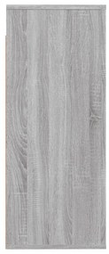 szürke sonoma színű szerelt fa faliszekrény 80x33x80 cm