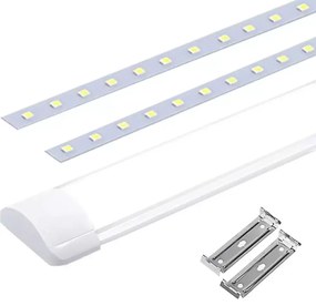 120W mennyezeti LED fénycső, 120 cm hosszú, 6500K