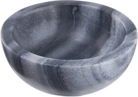 MARBLE mártogatós tál, fekete Ø 10cm