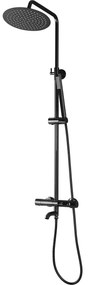 Termosztátos zuhanyszett Rea Lungo black Metallic