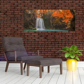 Kép - Vízesés Thaiföldön (120x50 cm)