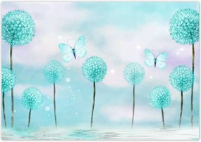 Poszterek 100x70 Pillangók Türkiz világ