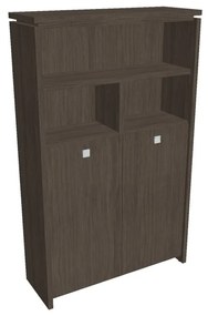 Verno magas gardrób 128 x 46 x 210 cm, polccal, antracit tölgy