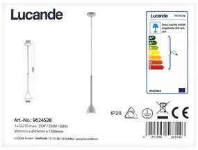 Lucande Lucande - Csillár zsinóron NORDWIN 1xGU10/35W/230V LW0849