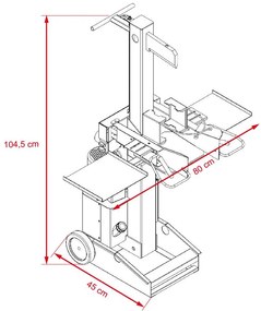 AVENBERG Waldmann 8 TONNA Vertikális fahasogató - LS8000F