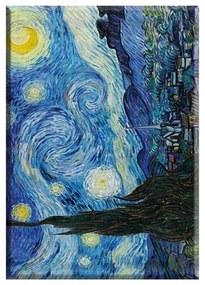 Hűtőmágnes 8x5,4x0,3cm, Van Gogh: Csillagos éj