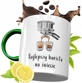 Zöld Bögre Baristáknak Születésnapi Ajándék fényképes nyomtatással