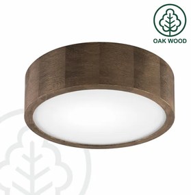 Brilagi - LED mennyezeti lámpa CARVALHO 1xE27/60W/230V tölgy-dió, átm. 27 cm