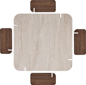 Marais - Travertine, Venezia Walnut