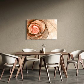 Kép - Absztrakt rózsaszín rózsaszín fehér háttérrel (90x60 cm)