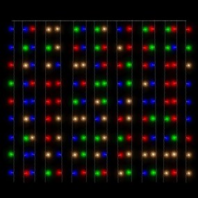 8 funkciós színes fényfüggöny 300 LED-del 3 x 3 m