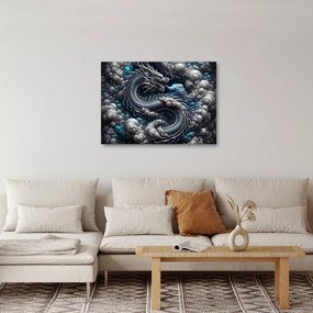 Kép – Sárkány a füstben (70x50 cm)