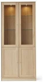 Tálalószekrény tölgyfa dekorral, világítással 89x199 cm Mistral - Hammel Furniture