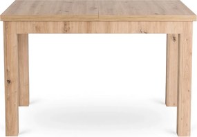 Kihúzható étkezőasztal 120–160 cm méretben, artisan tölgy színben SKUBI