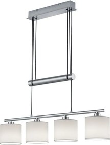 TRIO 305400401 GARDA Többágú Függesztett Lámpa Fehér, Ezüst E14 IP20