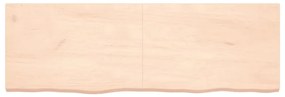kezeletlen tömör tölgyfa fali polc 180x60x(2-6) cm