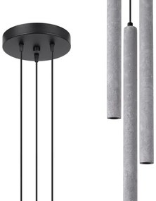 Sollux SL.1273 - Csillár zsinóron PASTELO 3xG9/8W/230V beton