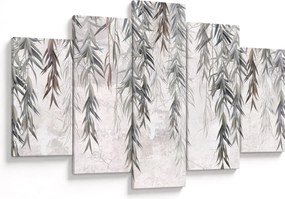 Kép - Fűzfa gallyak szürke vakolatban (150x105 cm)