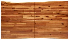 tömör akácfa étkezőasztal természetes éllel 140 x 80 x 75 cm