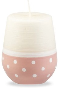 Sweetness fehér-rózsaszín gyertya, égési idő 32 óra - Unipar