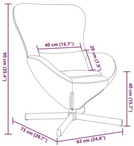 Tojásfotel Krém Curly Gyapjú-szerű Szövet