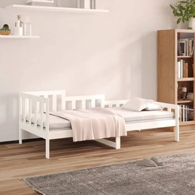 Fehér tömör fenyőfa kanapéágy 90 x 190 cm