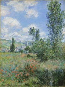 Monet, Claude - Festmény reprodukció View of Vetheuil, 1880, (30 x 40 cm)